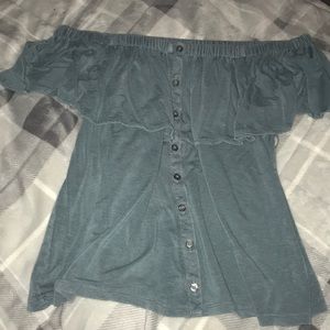 off the shoulder shirt